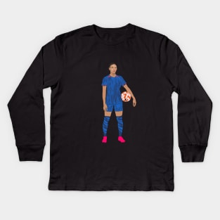 Trinity Rodman Women's Soccer Kids Long Sleeve T-Shirt